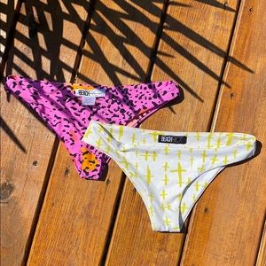 Beach Riot bikini bottom x 2